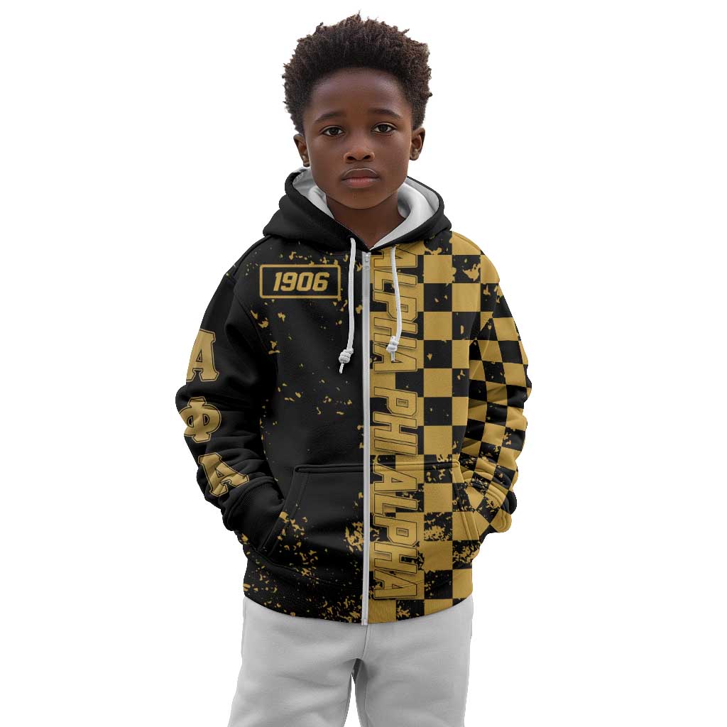 Alpha Phi Alpha Fraternity Caro Style Kid Hoodie Classic College DT01