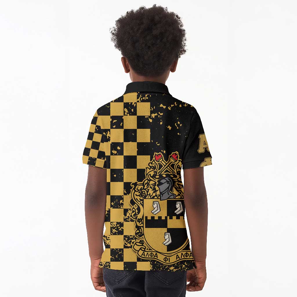 Alpha Phi Alpha Fraternity Caro Style Kid Polo Shirt Classic College
