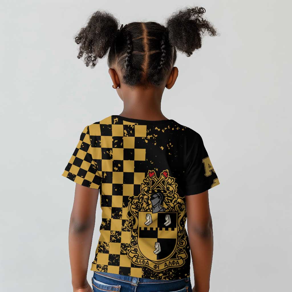 Alpha Phi Alpha Fraternity Caro Style Kid T shirt Classic College