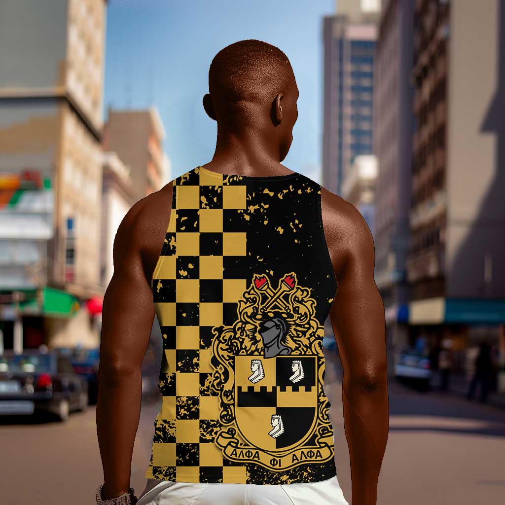 Alpha Phi Alpha Fraternity Caro Style Men Tank Top Classic College