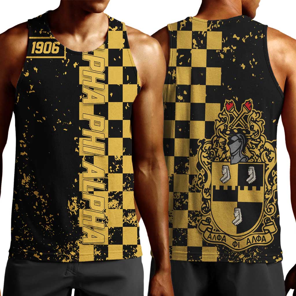 Alpha Phi Alpha Fraternity Caro Style Men Tank Top Classic College