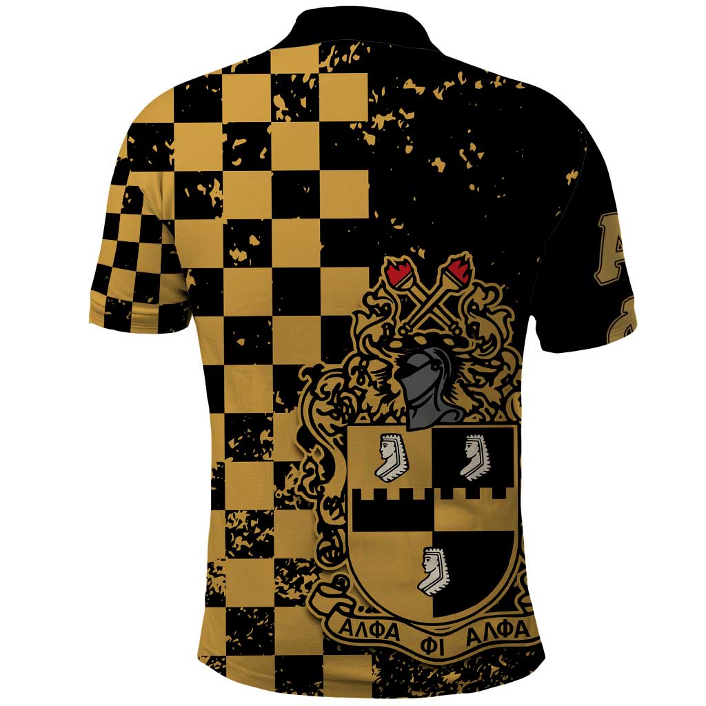 Alpha Phi Alpha Fraternity Caro Style Polo Shirt Classic College