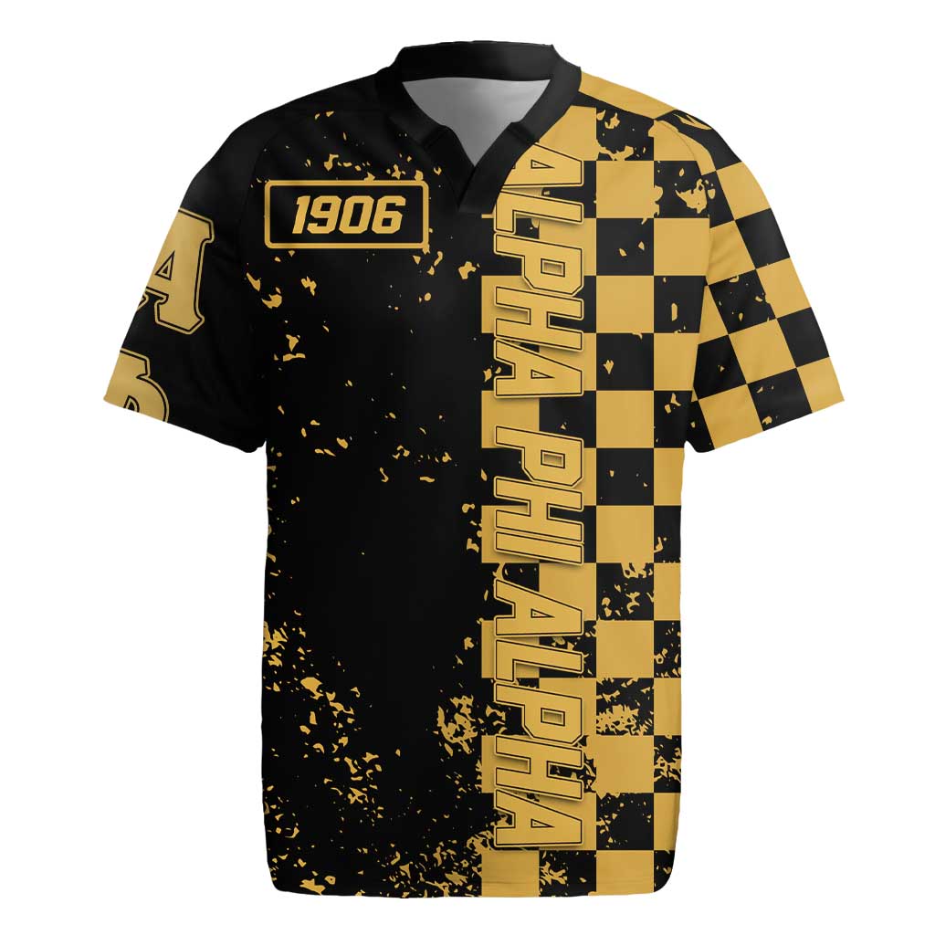 Alpha Phi Alpha Fraternity Caro Style Rugby Jersey Classic College