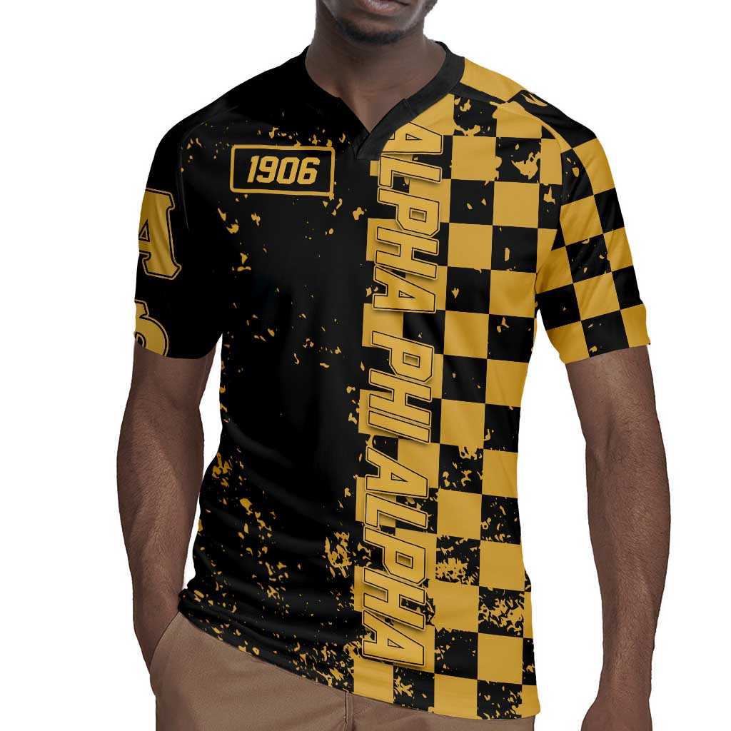 Alpha Phi Alpha Fraternity Caro Style Rugby Jersey Classic College