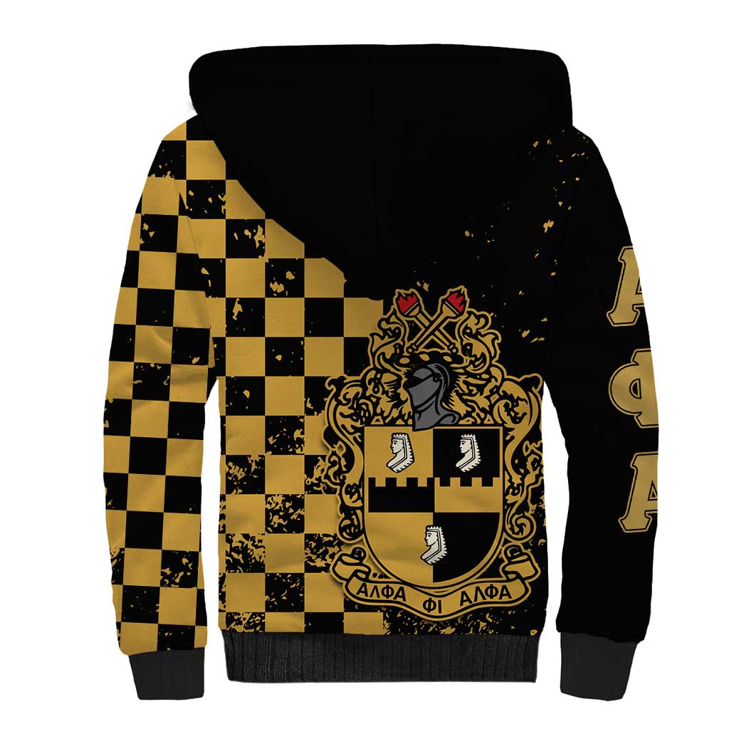 Alpha Phi Alpha Fraternity Caro Style Sherpa Hoodie Classic College