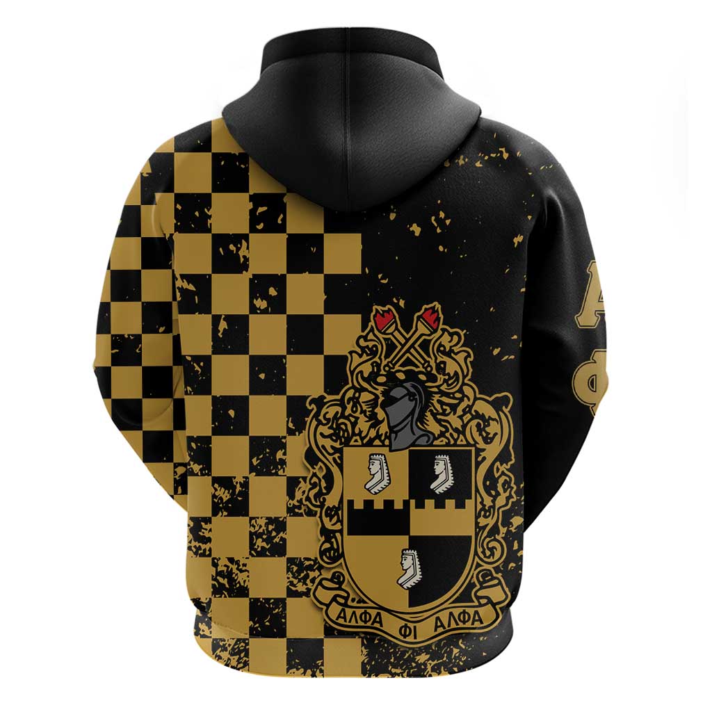 Alpha Phi Alpha Fraternity Caro Style Zip Hoodie Classic College