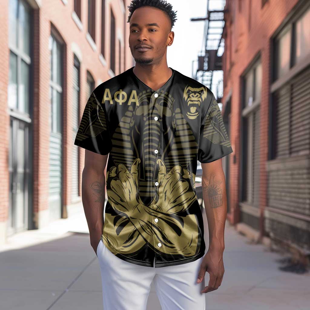 Alpha Phi Alpha Pullover With Embroidered Greek Baseball Jersey Fraternity Pride