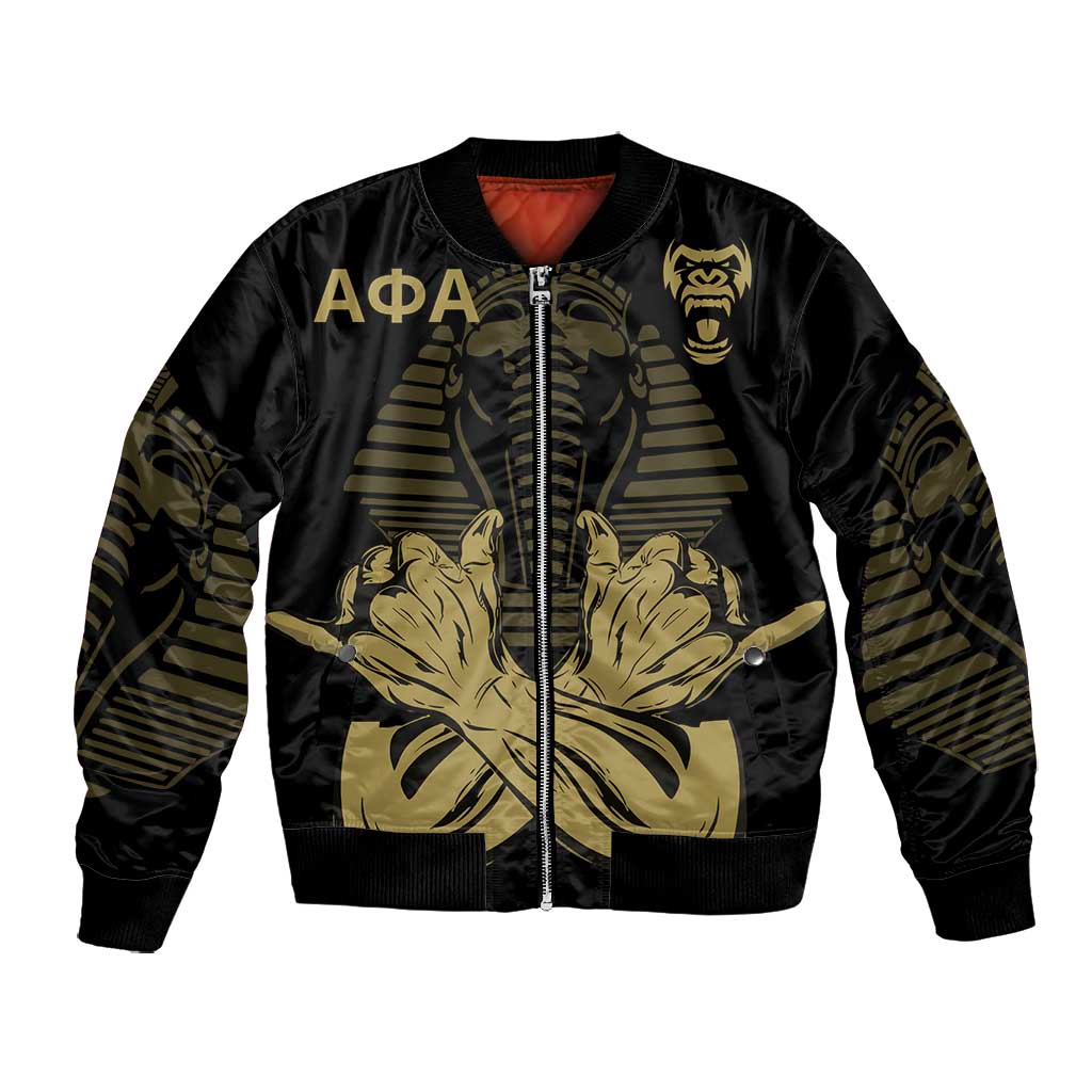 Alpha Phi Alpha Pullover With Embroidered Greek Bomber Jacket Fraternity Pride