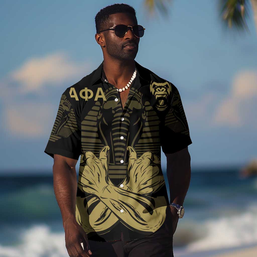Alpha Phi Alpha Pullover With Embroidered Greek Hawaiian Shirt Fraternity Pride