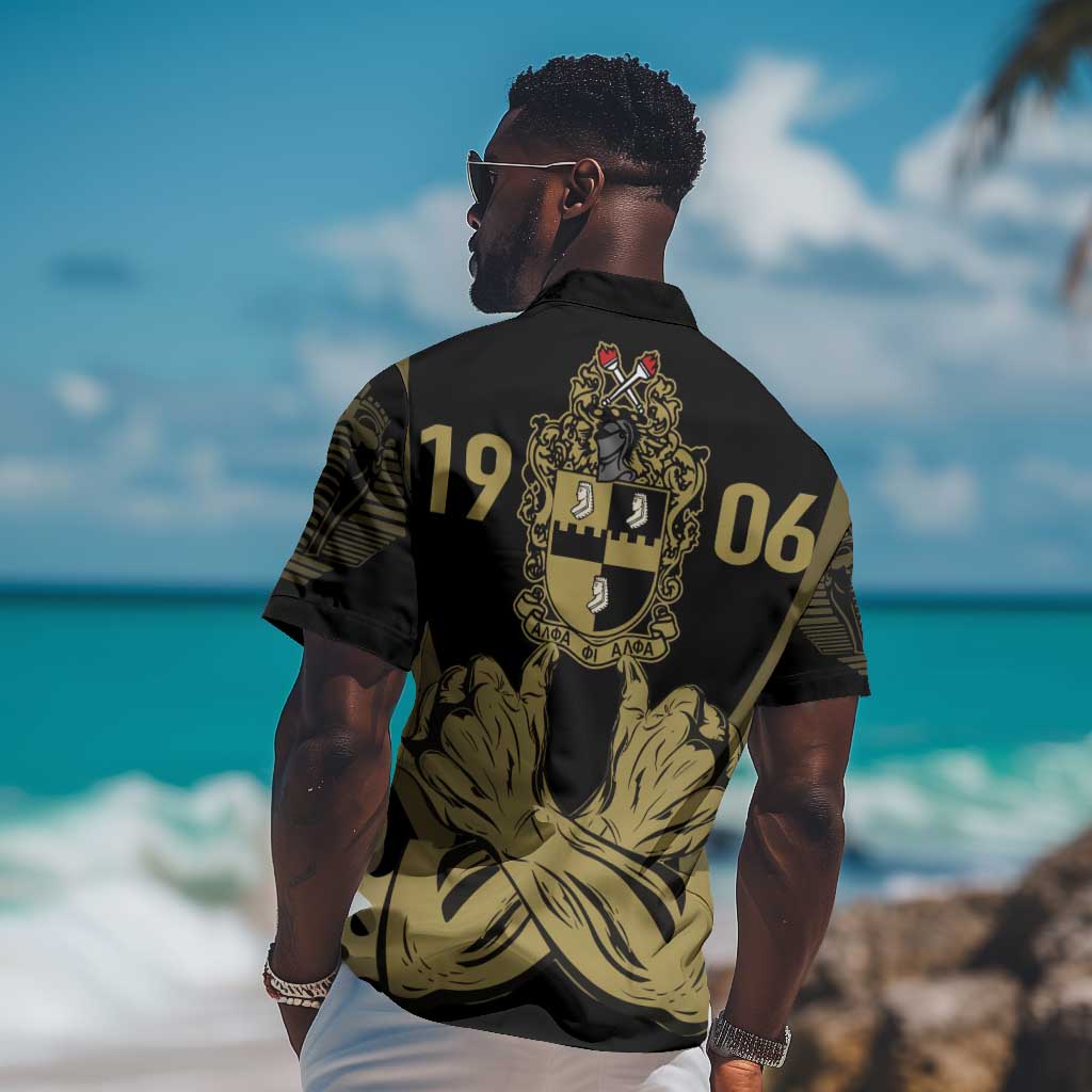 Alpha Phi Alpha Pullover With Embroidered Greek Hawaiian Shirt Fraternity Pride