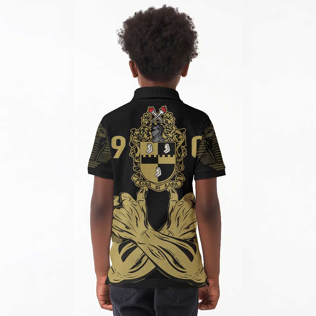 Alpha Phi Alpha Pullover With Embroidered Greek Kid Polo Shirt Fraternity Pride