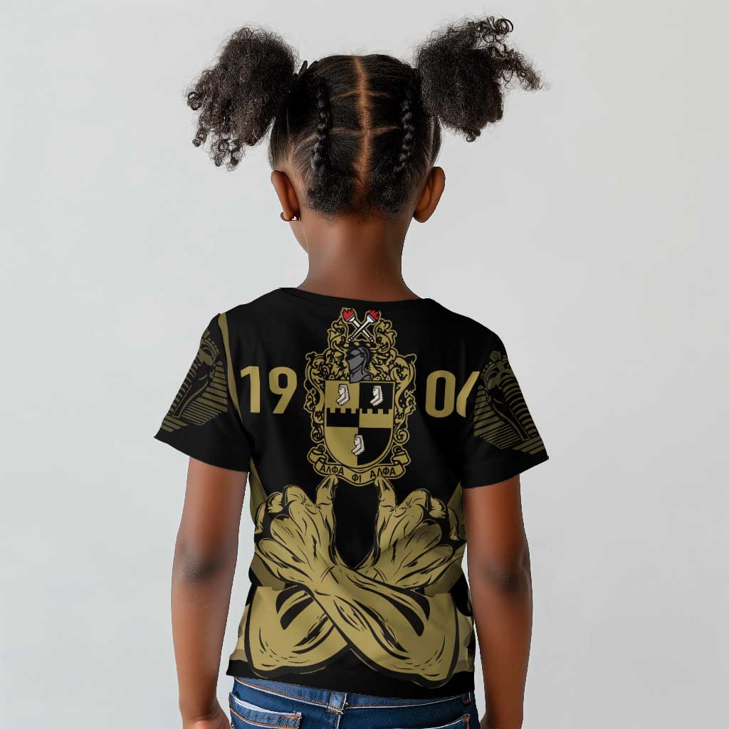 Alpha Phi Alpha Pullover With Embroidered Greek Kid T shirt Fraternity Pride