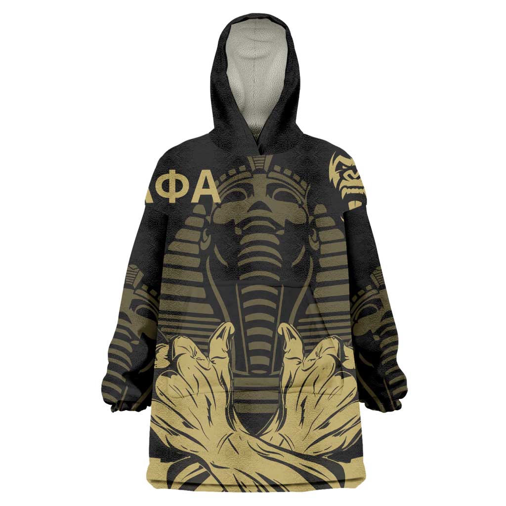 Alpha Phi Alpha Pullover With Embroidered Greek Kid Wearable Blanket Hoodie Fraternity Pride