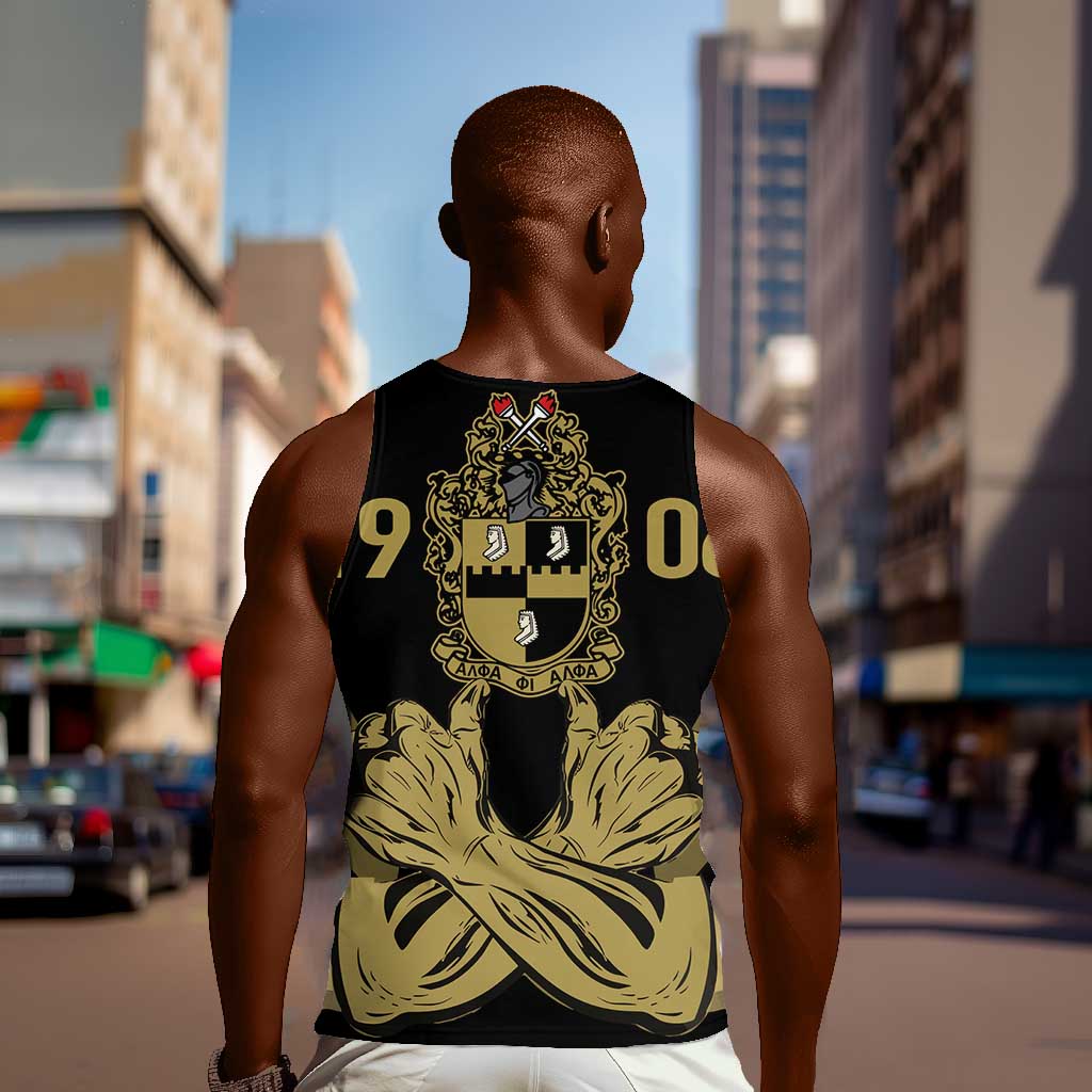 Alpha Phi Alpha Pullover With Embroidered Greek Men Tank Top Fraternity Pride