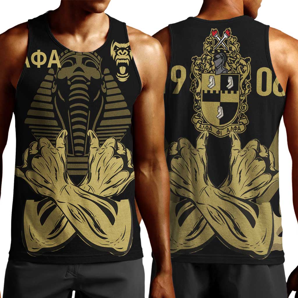 Alpha Phi Alpha Pullover With Embroidered Greek Men Tank Top Fraternity Pride