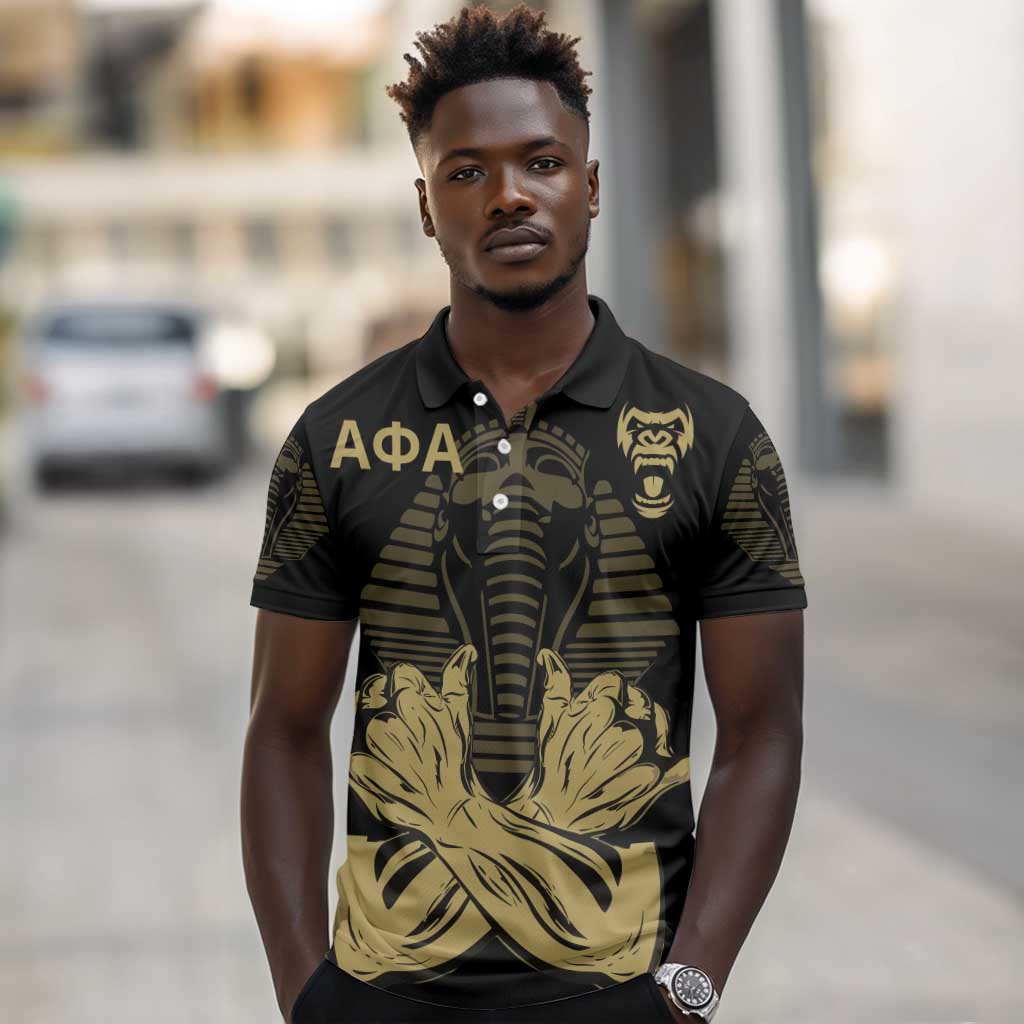 Alpha Phi Alpha Pullover With Embroidered Greek Polo Shirt Fraternity Pride