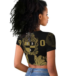 Alpha Phi Alpha Pullover With Embroidered Greek Raglan Cropped T shirt Fraternity Pride