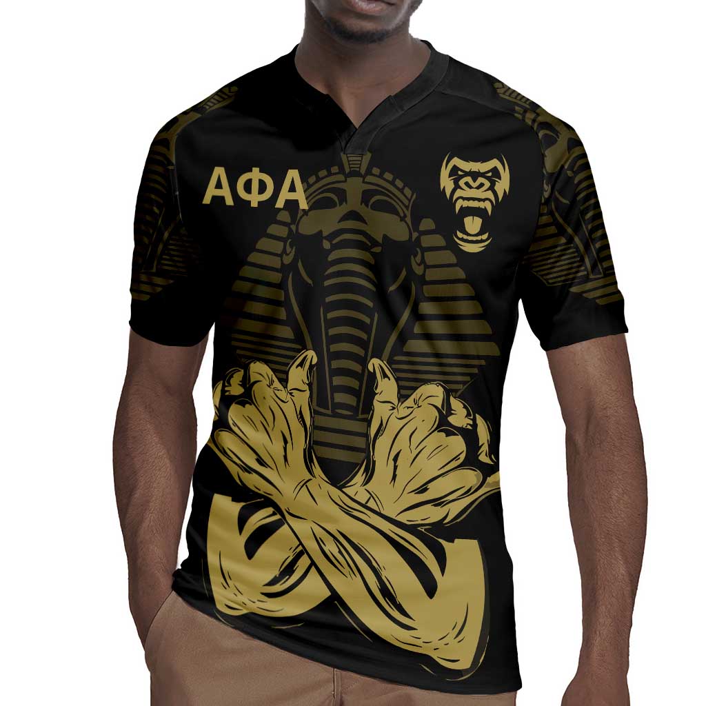 Alpha Phi Alpha Pullover With Embroidered Greek Rugby Jersey Fraternity Pride