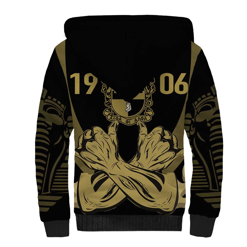 Alpha Phi Alpha Pullover With Embroidered Greek Sherpa Hoodie Fraternity Pride