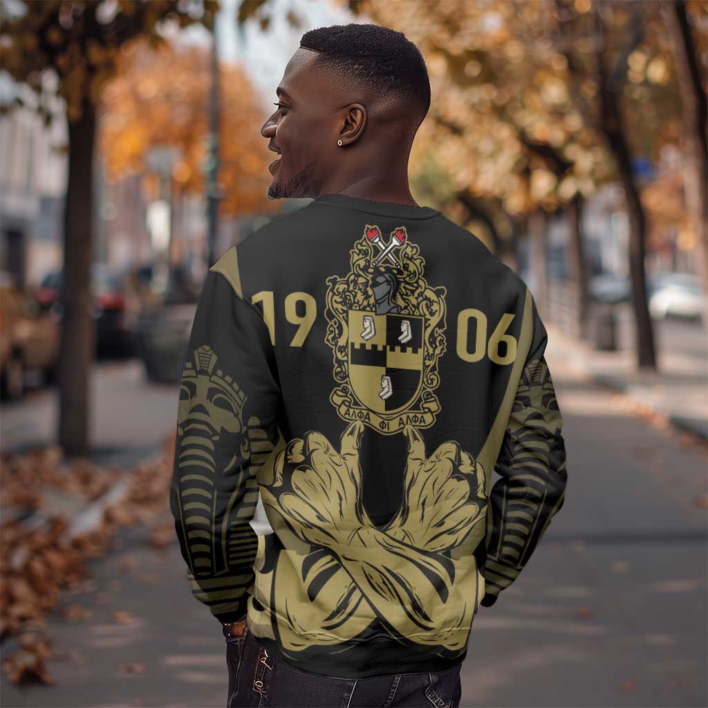 Alpha Phi Alpha Pullover With Embroidered Greek Sweatshirt Fraternity Pride