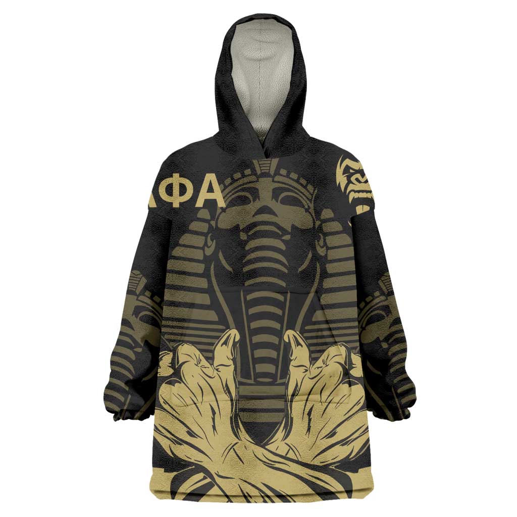 Alpha Phi Alpha Pullover With Embroidered Greek Wearable Blanket Hoodie Fraternity Pride