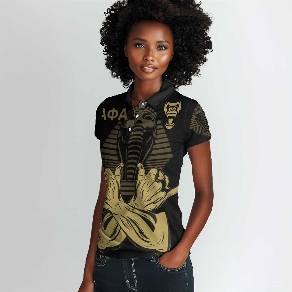 Alpha Phi Alpha Pullover With Embroidered Greek Women Polo Shirt Fraternity Pride