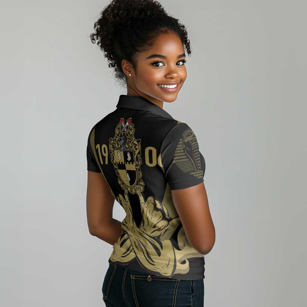 Alpha Phi Alpha Pullover With Embroidered Greek Women Polo Shirt Fraternity Pride