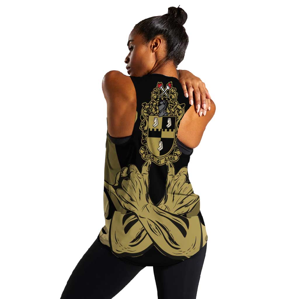 Alpha Phi Alpha Pullover With Embroidered Greek Women Racerback Tank Fraternity Pride