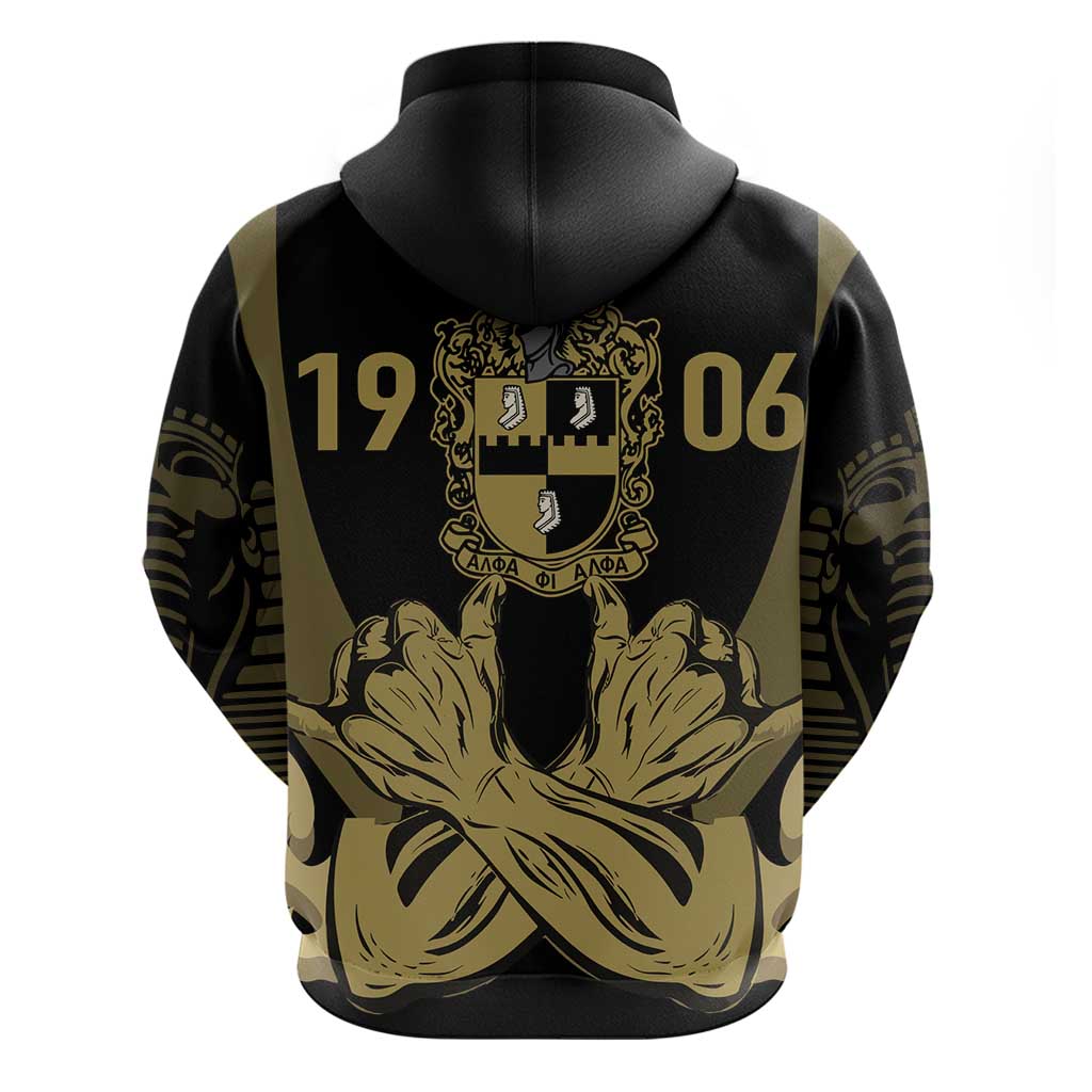 Alpha Phi Alpha Pullover With Embroidered Greek Zip Hoodie Fraternity Pride
