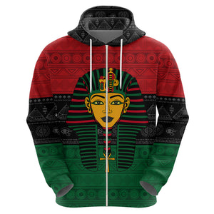 Personalized Pharaoh In Pan-African Colors Hoodie Ancient Egypt - Afroprintwear