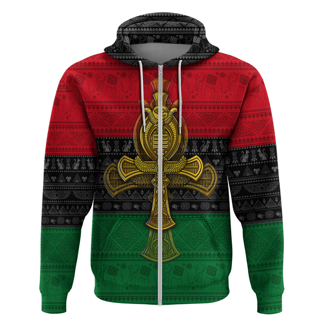 Pan African Ankh Hoodie - Afroprintwear