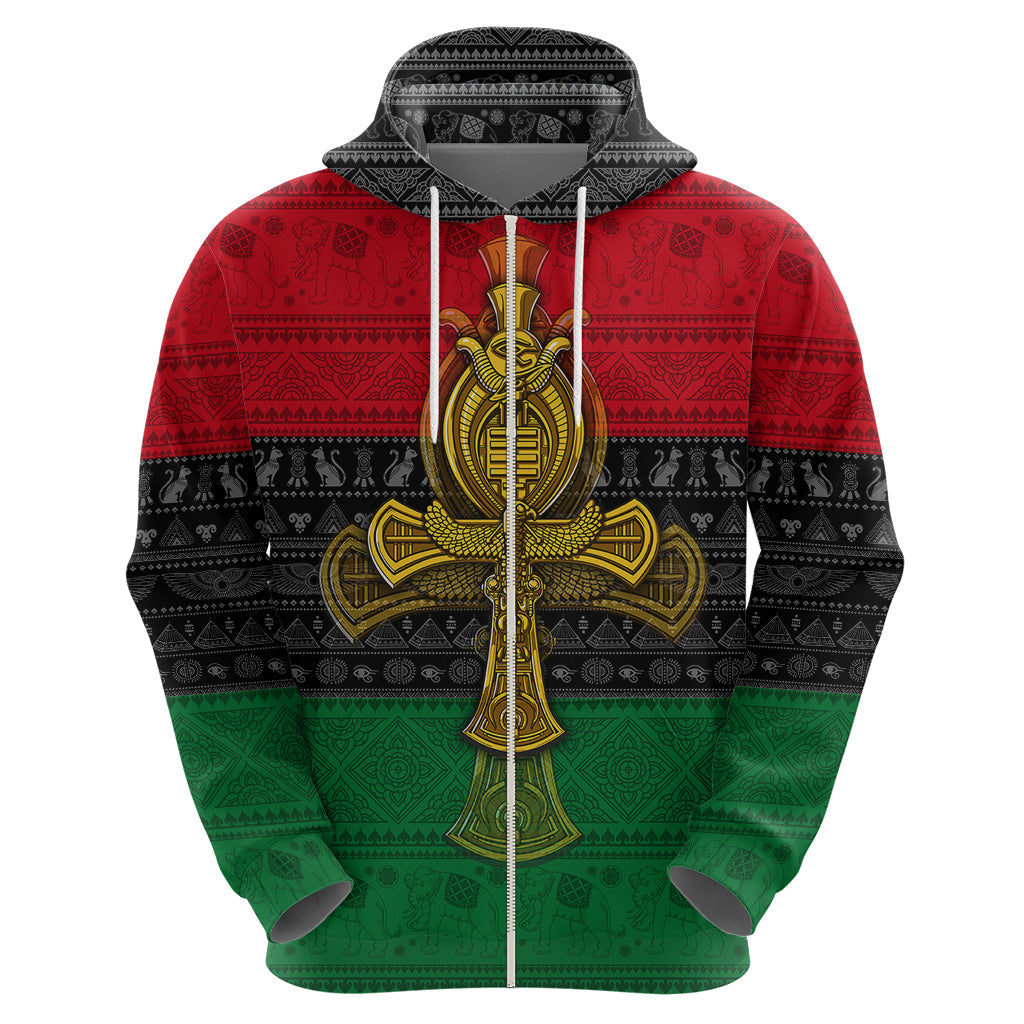 Pan African Ankh Hoodie - Afroprintwear