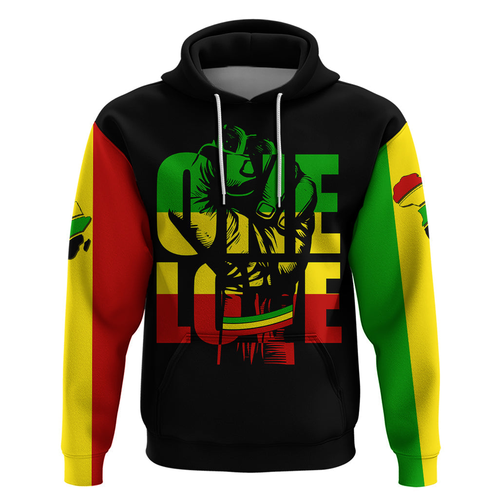 Reggae One Love Hoodie African - Afroprintwear